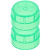 Abaodam 2 Pezzi Sagoma per Marcatura Pallina da Golf Verde in Nylon Pa | Forma Rotonda, Aiuta L'allineamento nei Putt, per Pratica Rapida Prima della Partita