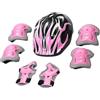 Generic Casco per bambini e set di protezione antiurto regolabile traspirante | Set di protezione per bicicletta per bambini per skateboard, scooter, skateboard, breakdancing, ciclismo, sport