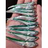 Mosche Artificiali Massimo Clini Gummy Minnow Suspended Saltwater Fly - 5 mosche da mare da pesca a mosca montate a mano su amo, Misura amo a scelta, per spigola, pesce serra e ricciola, Made in Italy