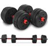 OWIJI Set Manubri Palestra Regolabili Componibili Fitness Casa Multifunzione Allenamento Completo 20 Kg Adatto Uomini Donne Allenamento Palestra Completo Versatile