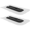 HOMOCONO 2 Pezzi Base Centrale per Pinna Tavola Paddle Surf 9 Pollici in PVC | Piastra di Collegamento Staccabile, Supporto Rinforzato e Cinghia, per Canoe e Scatola della Tavola