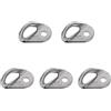 F Fityle 5 Pezzi Rock Arrampicata Bullone Gancio In Acciaio Hanger 25KN/5600Lb 10mm