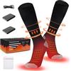 Beedove Calze Riscaldate a Batteria, Beedove 2 Dimensioni 5000mAh Ricaricabili Calzini Riscaldati 4 Temperature Regolabili, Calzini Riscaldati Uomo Donna
