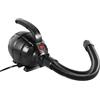 HOARLICN Pompa gonfiabile ad alta pressione elettrica 220-240v 1700pa Abs, Pc 17 x 12 x 15 cm con 4 ugelli per grandi prodotti gonfiabili, letti ad aria, materassi ad aria, nero