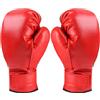 Generisch Guanti da boxe, 1 paio di guanti da boxe per macchine da boxe musicale | Guanti da kickboxing, in pelle PU, supporto per polso regolabile, guanti da boxe per macchina musicale, kickboxing, sparring
