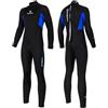 X-mAnTA Tuta subacquea da 5 mm, in neoprene, da uomo, da donna, a parete spessa, con cerniera posteriore, a maniche lunghe, per immersioni, surf, snorkeling, sport acquatici
