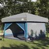 GFRMPORM Tenda interna per 7 persone con tetto, blu e grigio, 300 x 300 x 250 cm, tenda da campeggio in poliestere 185T con rivestimento in poliuretano, impermeabile e antivento, include tetto, set di pali