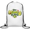 Generic You Guac My World Love - Sacca da palestra casual, con coulisse, colore: bianco