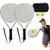 Generic Giocatore di tennis paddle da spiaggia | Attrezzatura da allenamento ottimizzata con fori per il flusso d'aria racchette sportive per uso esterno da uomini donne