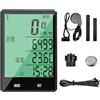 Generic Computer da bicicletta per ciclismo tachimetro digitale idrorepellente | Display LCD 2.8 con retroilluminazione Computer da bicicletta impermeabile per principianti montati su maniglia per ciclismo