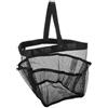 STAHAD Borsa Rete Spiaggia Nera con Manici Larghi, Leggera e Traspirante | Organizzatore a Rete per Viaggio e Palestra, Asciugatura Rapida, Cuciture Antiscivolo, Scomparti Multipli