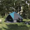 GFRMPORM Moderna tenda tepee per 6 persone, 431 x 366 x 185 cm, blu e grigio, poliestere 185T con struttura in taffettà, con pali, tiranti, picchetti e borsa per il trasporto