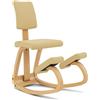 Varier Variable Plus Sedia Ergonomica Posturale con Schienale, Ufficio | Sedia ergonomica posturale con schienale rimovibile e seduta imbottita; postura attiva alla scrivania, fino a 110 kg