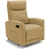 REDÒKASA Poltrona relax manuale Londra, reclinabile manualmente, 3 diverse posizioni, design moderno, seduta ergonomica, tessuto idrorepellente (Senape)