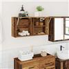 Lumanois Mobile da Bagno Legno Antico 80x25x40 cm in Truciolato,Mobili,Armadietti e portaoggetti,Componenti di arredo bagno,13.15kg-860092
