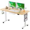 MAIDeSITe Scrivania Regolabile in Altezza,140x70cm Tavolo Sollevabile Elettrico,Standing Desk con Anti Collisione e Funzione Memoria