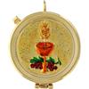 Holyart Teche Eucaristiche: Teca Eucaristica Calice e UVA Ottone Dorato 24k