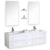simba srl MOBILE BAGNO ARREDO BAGNO COMPLETO 150 CM DOPPIO LAVABO RUBINETTI INCLUSI NUOVO IMBALLATO mod White Rome