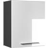 Vicco Pensile da cucina Fame-Line, Bianco lucido, 60 cm | Frontale in MDF · Chiusura ammortizzata · Profondità - 34,1 cm · Maniglie in metallo · 1 Ripiano