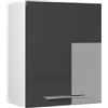 Vicco Pensile da cucina Fame-Line, Antracite lucido/Bianco 60 cm | per la combinazione con altri moduli della serie Fame-Line
