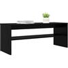 vidaXL Mobile TV 100 x 35 x 40 cm Rovere Nero Legno ingegnerizzato