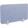 Icegrey Divisorio Acustico da scrivania con Morsetto, Grigio Blu, 120x30cm | Autoportante per scrivania Divisorio da Scrivania Riduce Il Rumore e Le distrazioni visive