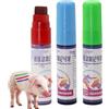 Generico Marking Farm Pen, Livestock Identification Marker, Waterproof Ink Pen with Quick Dry, Durable Animal Marking Tool, Farming Color Coding Tool, Cattle Sheep Farm Use Animal Tag Pens Livestock Marker