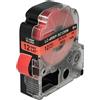 vhbw Cassetta nastro compatibile con Epson LabelWorks LW-1000P, LW-600P, LW-500, LW-400, LW-300 etichettatrice 8m x 12 mm nero su rosso