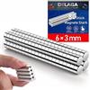 Delaga 80 pezzi di magneti forti, magneti 6x3mm forti, mini magneti stampati in 3D, piccoli magneti rotondi per lavagna magnetica, frigorifero, lavagna, bacheca, ufficio