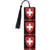 KWQDOZF Emblema della Svizzera Segnalibro regalo di San Valentino Unisex