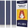 Willingood Refill per Penna Gel Cancellabile,compatibili con Legami,12 Pezzi,Blu Nero, Altezza 13 cm, Inchiostro Termosensibile, Punta 0,7 mm, Particolarmente adatto per la scuola e la vita quotidiana