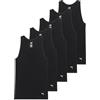 Puma 5 Pack Cotton Rib Tank Top Confezione da 5 Canotte in Cotone a Coste Uomo (Pacco da 5)