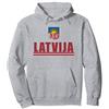 Latvijas Karogs Krekls Latvija Latvian Flag Shirt Proud Latvia Coat Of Arms Gift Felpa con Cappuccio