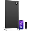 KLARSTEIN Wonderwall Smart - Stufa a Infrarossi, 1200W - Montaggio a Parete, Controllo WiFi & App, Compatibile con Alexa, Calore Istantaneo, Display LED, Protezione dal Surriscaldamento, Fino a 20m²