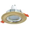 Zeitnet Inc. Faretto classico tondo incasso 75mm oro brillantini lampada LED 5W GU10 resa 50W (4000K)