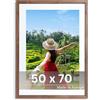 Victor cornice portafoto "Richter" marrone 50x70 cm con passe-partout | Profilo: 25 x 20 mm - vetro acrilico infrangibile - decorazione per la casa