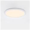Planetitaly Plafoniera Tonda Impermeabile LED 18W Design Elegante 3 STEP Luce Alta Resa 144W Soffitto Parete Bagno Balcone Garage 30cm Alimentazione 230V (18W)