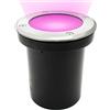 Planetitaly Faretto segnapassi LED GU10 6W RGB RGBW 3000K 6000K multicolore lampada calpestabile orientabile IP65 luce incasso giardino parchi viali 230V (Senza lampada)