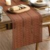 Artoid Mode Casa di Campagna in Cotone e Lino con Motivo Macramè Caramel, Runner da Tavola 30x183 cm, per Cucina, Festa di Compleanno, Decorazione per Interni, Vacanza, Festa, Decorazione