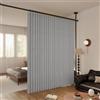 graneat Blackout, tenda divisoria pieghevole, extra larga, per porta, armadio, camera da letto, ufficio, con ganci e nastro (grigio, altezza 240 x larghezza 200 cm (confezione da 1)