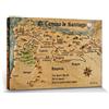 1art1 Cammino di Santiago di Compostela Poster Stampa Artistica su Tela El Camino De Santiago Anno 1445, Jon Mellenthin Quadro da Parete sulla Barella | Murale XXL | Immagine 30x20 cm