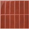 COMSTICKC Piastrelle Adesive Cucina Bagno 3D, 10 Pezzi 30,5x30,5cm | Rosso e Bianco,Mattonelle Adesive Bagno, Murali Autoadesivo Cucina Decorativi, Impermeabili e Facili da Pulire