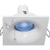 Planetitaly Faretto LED SMART WiFi Dimmerabile incasso controllo vocale smartphone APP luce RGB CCT da 2700K a 6500K cromoterapia box doccia bagno centro estetico 230V (Quadrato)