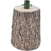 Generico Base Supporto Albero di Natale,Tronco Realistico Natalizio, base Solida Resistente, Attacco Universale 37mm Ganci per Adattamento Altezza NATURALE