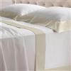 Lisola Set Completo Lenzuola Letto Singolo, Cotone e Raso, 1 Lenzuolo da Sopra 160x290cm + 1 Lenzuolo da Sotto 90x200x30cm + 1 Federa 80x50cm, Made in Italy, Modello: Diamante, Corda