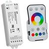 Planetitaly Centralina VP controller RGB multicolore RF 2.4Ghz 15A 4CH dimmer 12/24V dc 288W strisce luci LED con telecomando RGBW