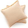 GAMUSI Set di 2 cuscini per divano, federa per cuscino 50 x 50 cm - federe decorative con chiusura zip, cotone morbido, traspirante, colore beige