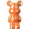 ImyHok Statuette Decorative Casa Statua Orso in Ceramica Soprammobili Moderni Design Camera da Letto Salotto Centrotavola Ornamenti Altezza 18cm (Orange)