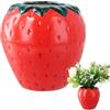 Focenat Vaso di Fragole, Vaso di Ceramica Vintage, Vasi Decorativa di Fragole, Vaso Estetico Ceramica, Contenitore per Fiore, Matrimonio Cena Tavolo Partito Soggiorno Ufficio,15x15 cm