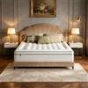Novilla Topper 2 in 1 in memory foam gel 160 x 190 cm | Rivestimento trapuntato soffice, fodera sfoderabile e lavabile, fondo antiscivolo, fascia elastica integrale, uso versatile